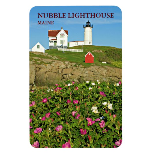 Nubble Light House, Cape Neddick Maine Flexi Magne マグネット (縦)