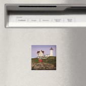 Nubble Light house-York, ME マグネット (インサイチュ (食洗機))