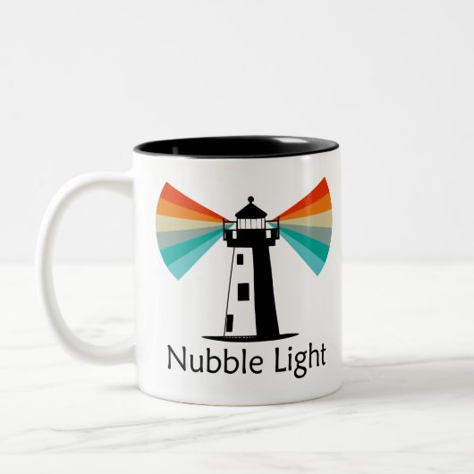Nubble Light Maine Rainbow ツートーンマグカップ (左)