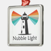Nubble Light Maine Rainbow メタルオーナメント (左)