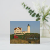 Nubble Light, York, Maineポストカード ポストカード (スタンド正面)