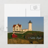 Nubble Light, York, Maineポストカード ポストカード (正面/裏面)