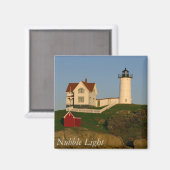 Nubble Light, York, Maine Magnet マグネット (正面/裏面)