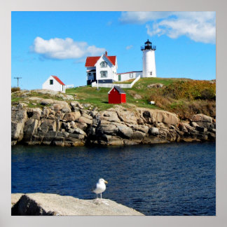 Nubble Lighthouse, Cape Neddick, Maine ポスター