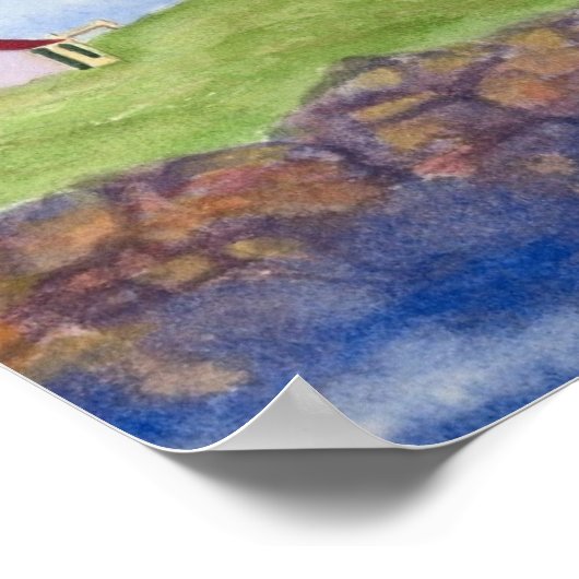 Nubble Lighthouse Poster ポスター (角)