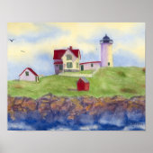 Nubble Lighthouse Poster ポスター (正面)