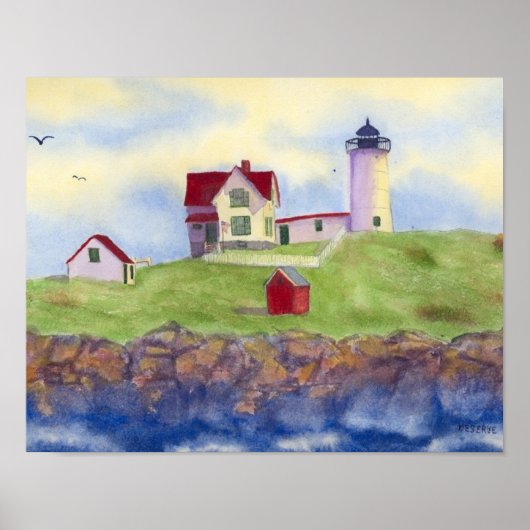 Nubble Lighthouse Poster ポスター (正面)
