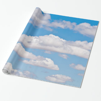 Nubes en cielo azul ラッピングペーパー