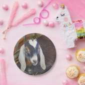 Nubianかわいらしヤギの写真 ペーパープレート (パーティー)