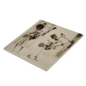 Nubianのミュージシャン(セピア色の写真) タイル (側面)