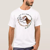 NUBIANのヤギ-あなたの耳は低くつるしますか。 Tシャツ (正面)