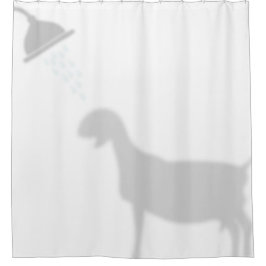 Nubianヤギのシャドウシルエットシャドウバディ シャワーカーテン