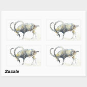 Nubian Ibex 2008 長方形シール (シート)