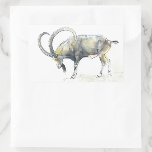 Nubian Ibex 2008 長方形シール (バッグ)