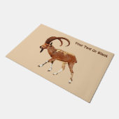 Nubian Ibex - Ein Gedi ドアマット (アングル)