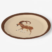 Nubian Ibex - Ein Gedi ペーパープレート (アングル)