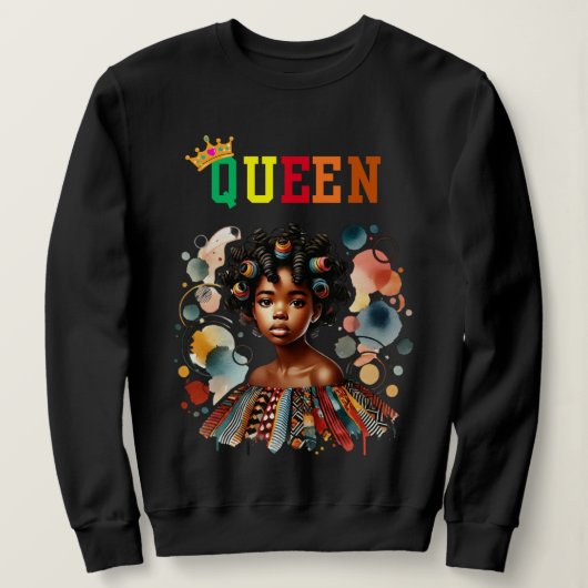 Nubian Queen: Believe Women's sweatshirt スウェットシャツ (デザイン正面)