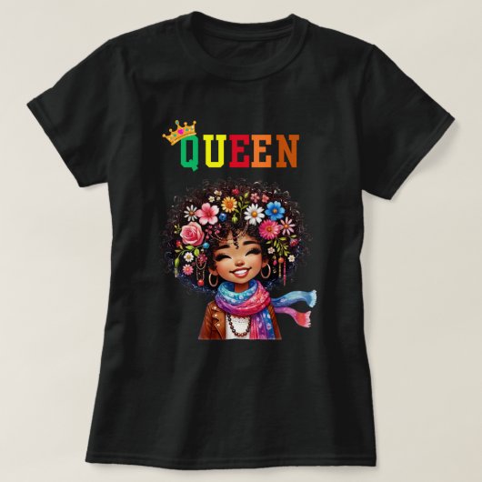 Nubian Queen: Breezy Women's T-Shirt Tシャツ (デザイン正面)