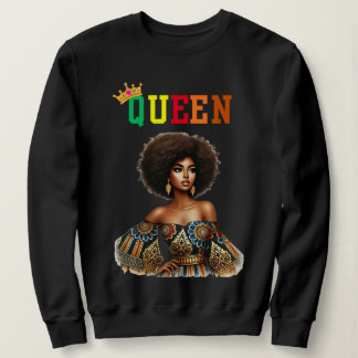 Nubian Queen: Classy Women's sweatshirt スウェットシャツ