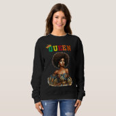 Nubian Queen: Classy Women's sweatshirt スウェットシャツ (正面フル)