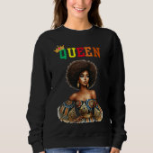 Nubian Queen: Classy Women's sweatshirt スウェットシャツ (正面)
