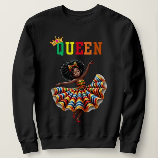 Nubian Queen: Dance Women's sweatshirt スウェットシャツ (デザイン正面)