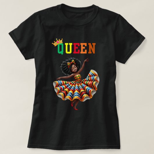 Nubian Queen: Dance Women's T-Shirt Tシャツ (デザイン正面)