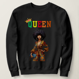 Nubian Queen: Elegance Women's sweatshirt スウェットシャツ