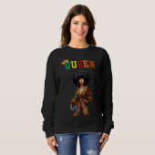 Nubian Queen: Elegance Women's sweatshirt スウェットシャツ (正面フル)