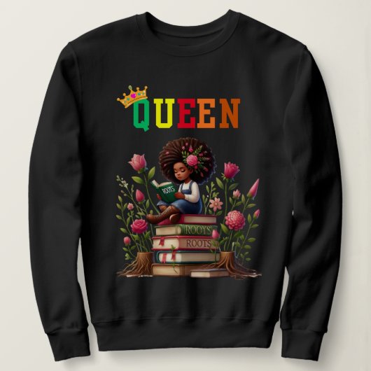 Nubian Queen: History Women's sweatshirt スウェットシャツ (デザイン正面)