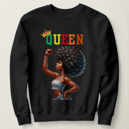 Nubian Queen: Might Women's sweatshirt スウェットシャツ