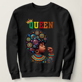 Nubian Queen: Sharp Women's sweatshirt スウェットシャツ