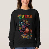 Nubian Queen: Sharp Women's sweatshirt スウェットシャツ (正面)