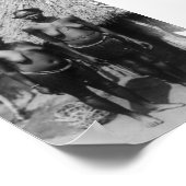 Nubian Women Standing in front of Hut ポスター (角)