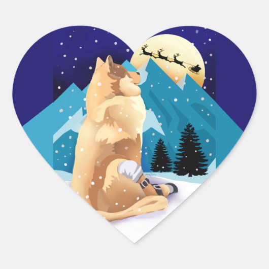 NUBS 2020ハートステッカー ハートシール (正面)