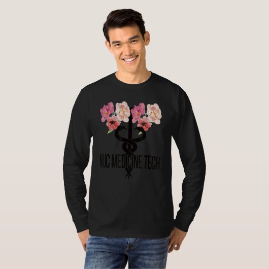 Nuc Med Technologist Caduceus Nuclear Medicine Tec Tシャツ (正面フル)