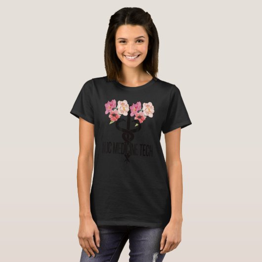 Nuc Med Technologist Caduceus Nuclear Medicine Tec Tシャツ (正面フル)