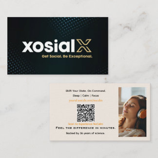 NuCalm Product Business Card – xosialX   名刺