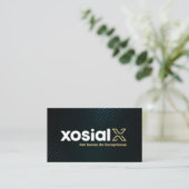 NuCalm - xosialX Business Opportunity Card 名刺 (スタンド正面)