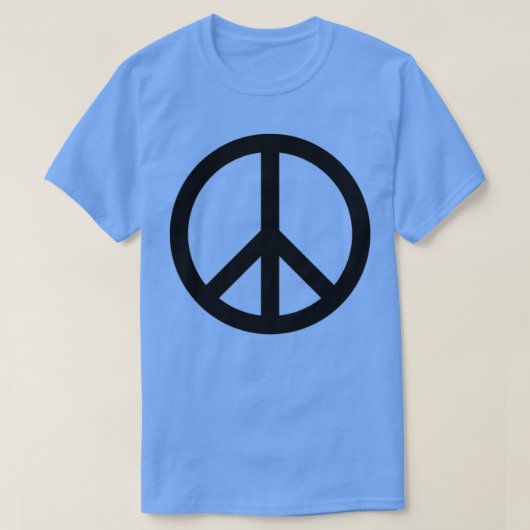 Nuclear Disarmament Peace Symbol Tシャツ (デザイン正面)