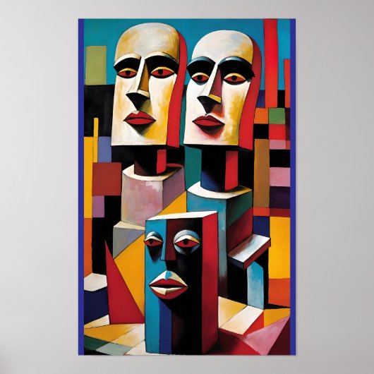 Nuclear Family at the Mall - Ken Gage Art ポスター (正面)