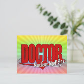 NUCLEAR MEDICINEロゴの博士 ポストカード (スタンド正面)