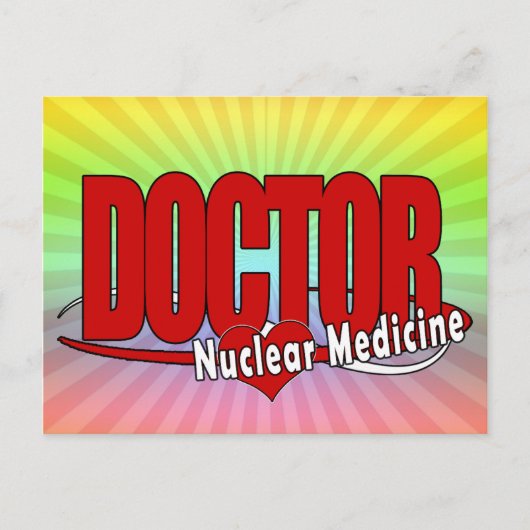 NUCLEAR MEDICINEロゴの博士 ポストカード (正面)
