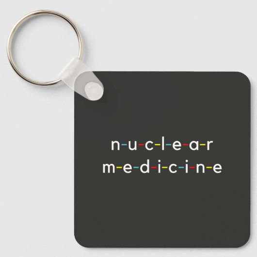 Nuclear Medicine Nucleology Funny Radiology キーホルダー (正面)