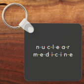 Nuclear Medicine Nucleology Funny Radiology キーホルダー (正面)