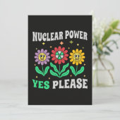 Nuclear power yes please smiling flowers 招待状 (スタンド正面)