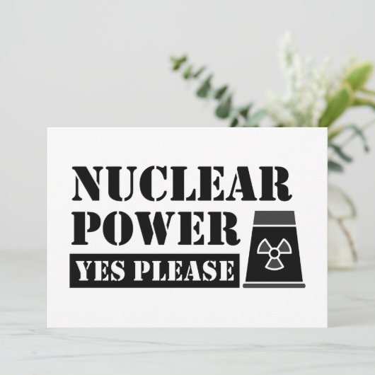 Nuclear Power Yes Please Statement 招待状 (スタンド正面)