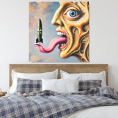 Nuclear Warhead on the Tongue キャンバスプリント (インサイチュ (寝室))