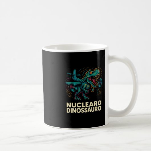 Nuclearo Dinossauro - 面白いイタリアのくだらない子供たち コーヒーマグカップ (右)
