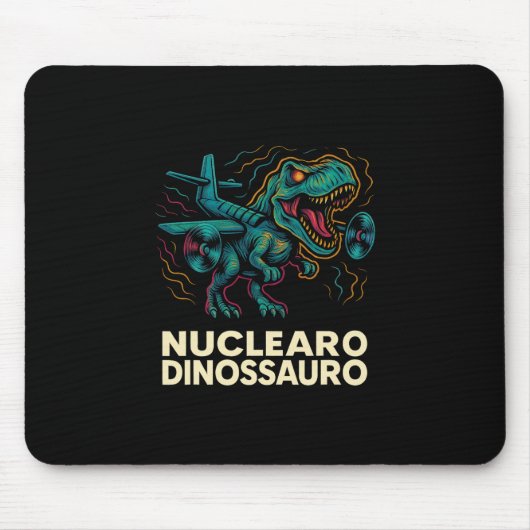 Nuclearo Dinossauro - 面白いイタリアのくだらない子供たち マウスパッド (正面)